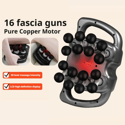8/16/24-Head Fascia Gun - High-Frequency Vibration, Muscle Relaxation Massage, Red Light Massage, For Back, Waist, Shoulder