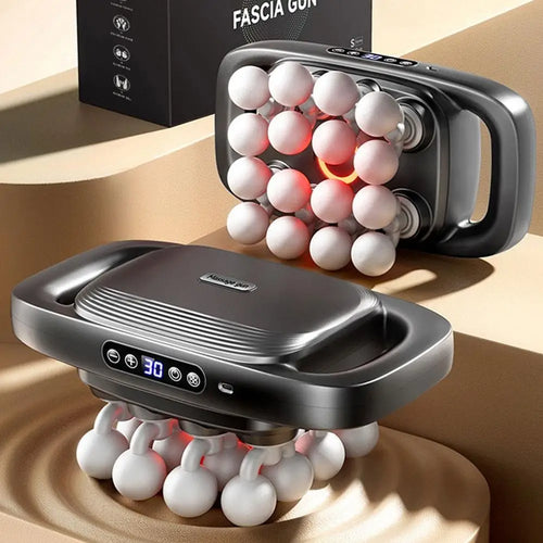 8/16/24-Head Fascia Gun - High-Frequency Vibration, Muscle Relaxation Massage, Red Light Massage, For Back, Waist, Shoulder
