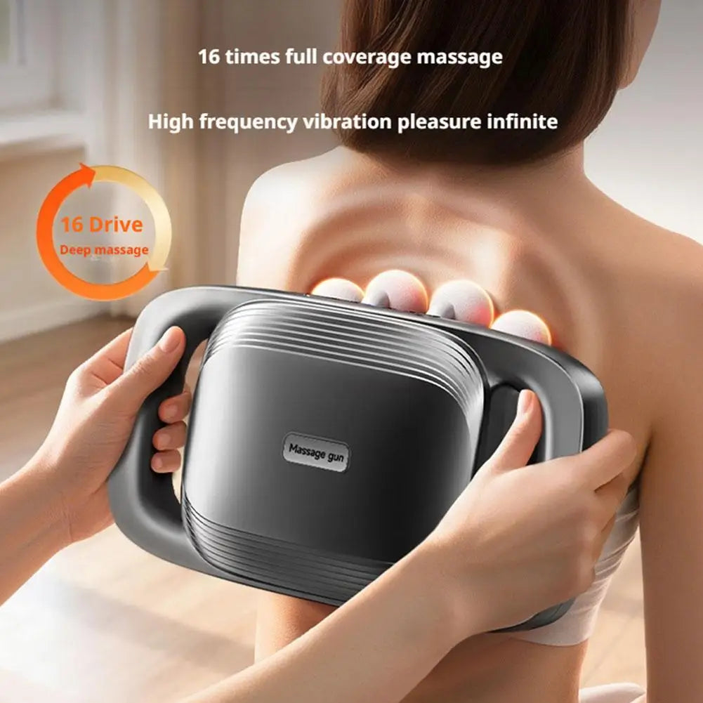 8/16/24-Head Fascia Gun - High-Frequency Vibration, Muscle Relaxation Massage, Red Light Massage, For Back, Waist, Shoulder